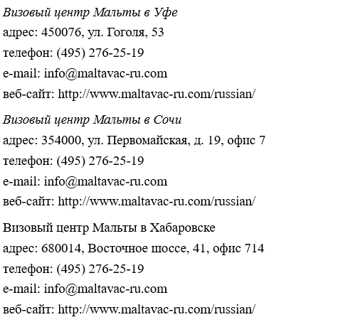 Получение шенгенской визы на Мальту