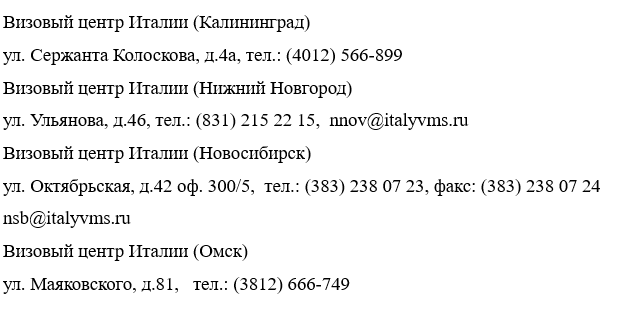 Получение итальянской шенгенской визы