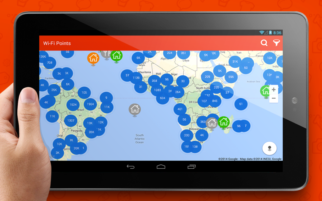 Wi-Fi Map роуминг