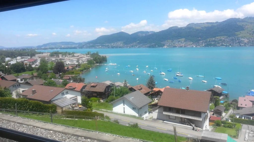 вид из окна швейцария