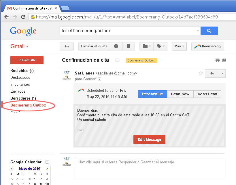 boomerang, Удобные сервисы для «отложенных писем», которые помогут не откладывать свой отпуск