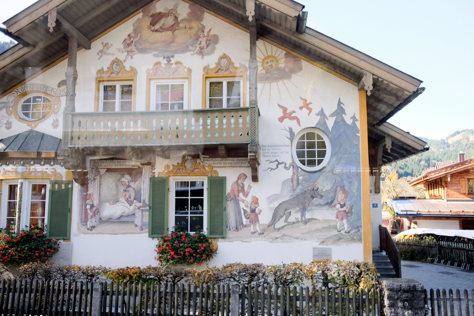 Oberammergau village near Füssen autumn