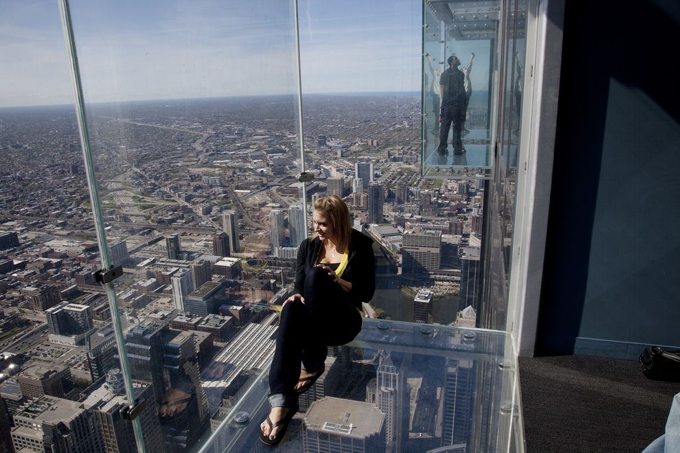 смотровая площадка Уиллис-тауэра в Чикаго