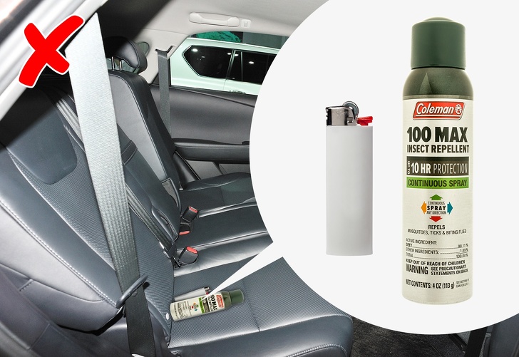 Топ-5 потенциально опасных вещей, которые не стоит оставлять в салоне авто